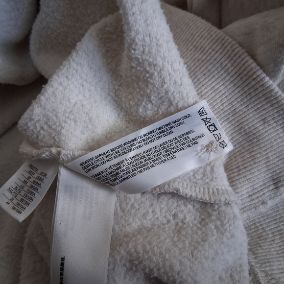 Roots Women's Unisex Size XL Oatmeal Organic Original Button Polo Sweater - Picture 9 of 11